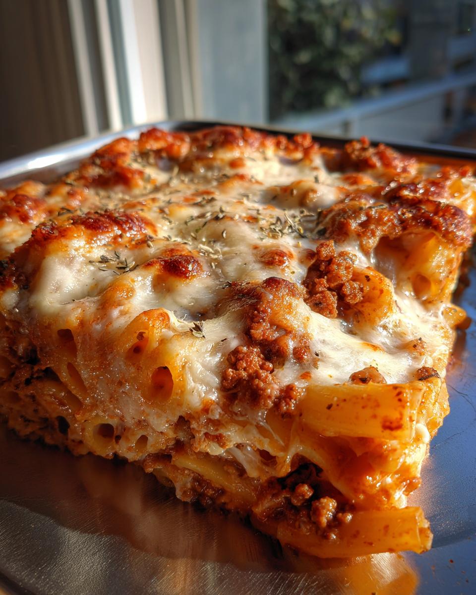 Baked Ziti with Mozzarella - detail 2