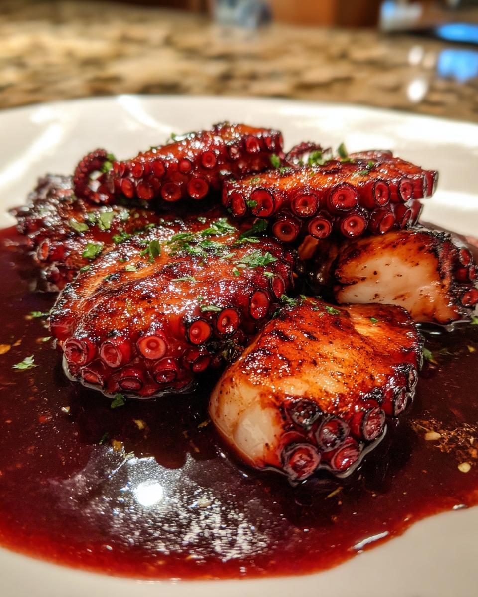 Braised Octopus in Red Wine - detail 2
