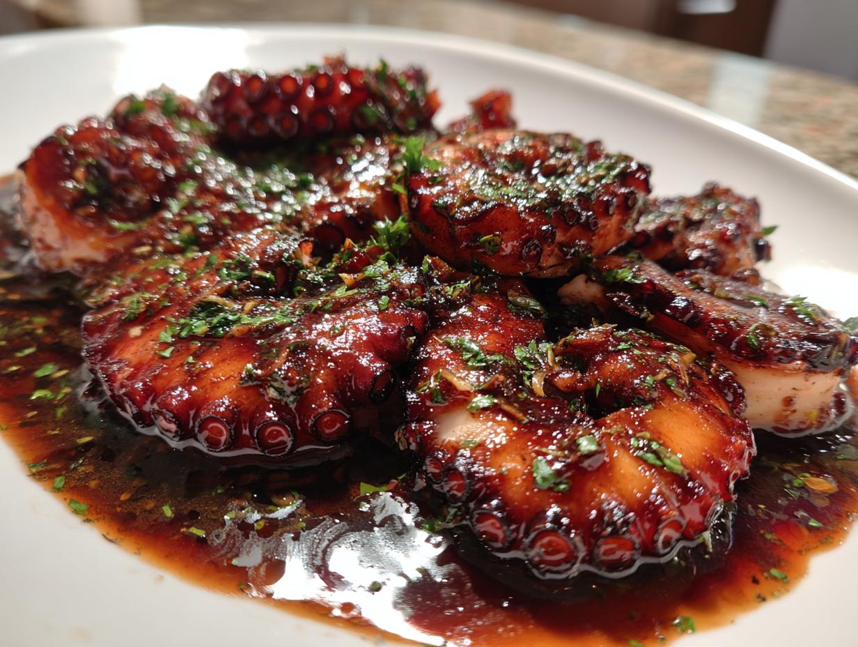 Braised Octopus in Red Wine