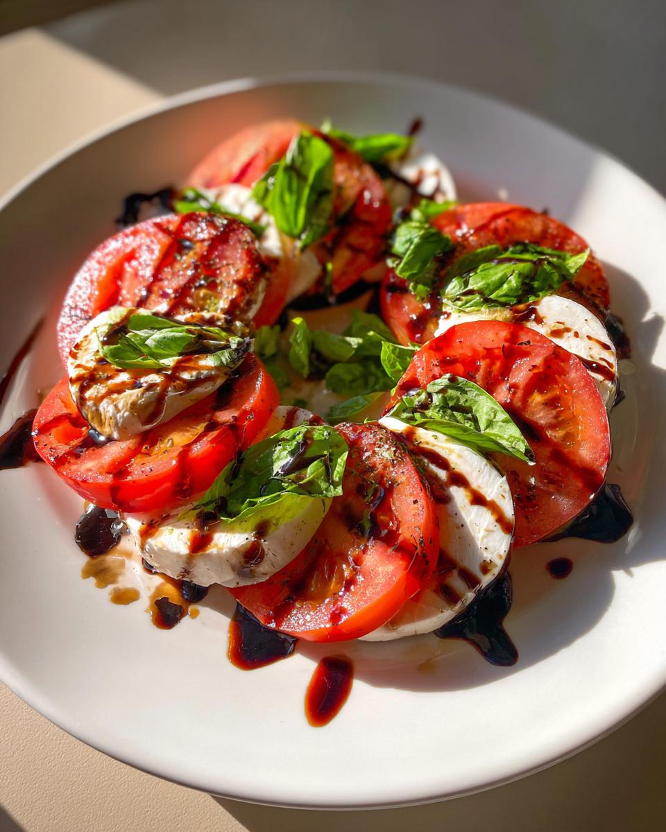 Caprese Salad with Balsamic Glaze - detail 1