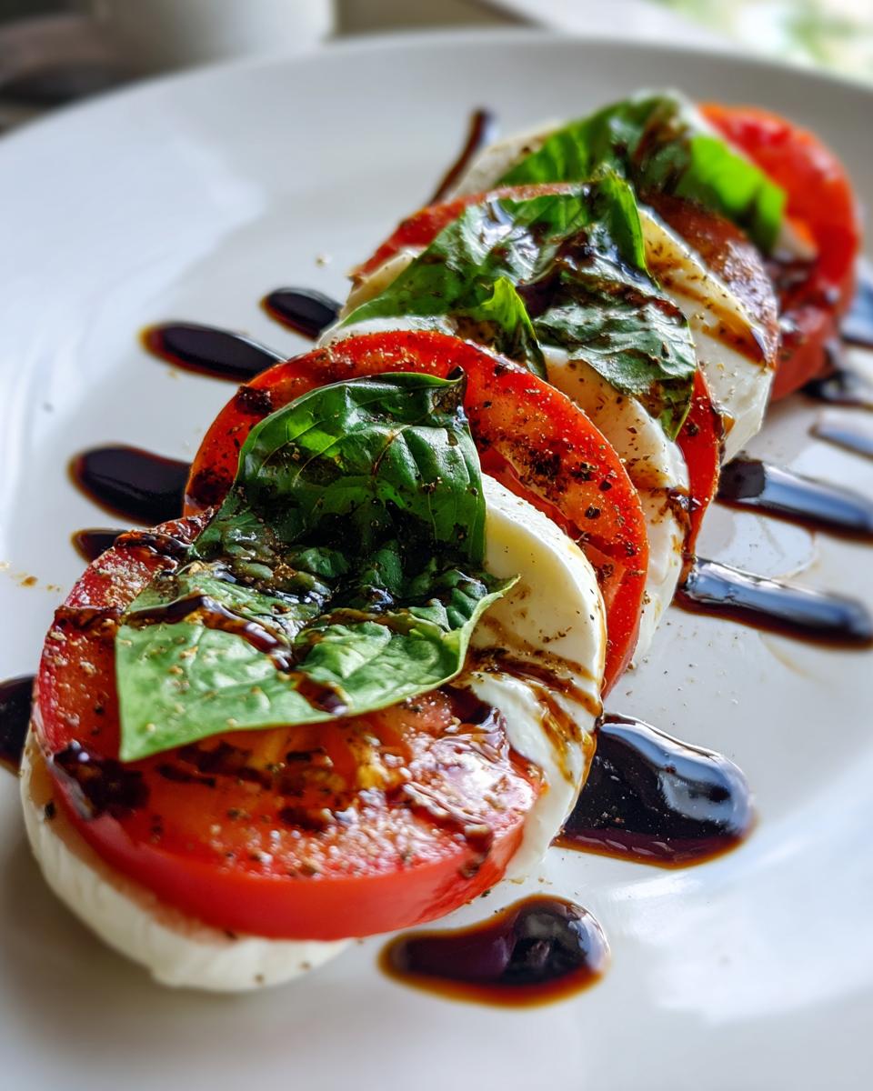 Caprese Salad with Balsamic Glaze - detail 2