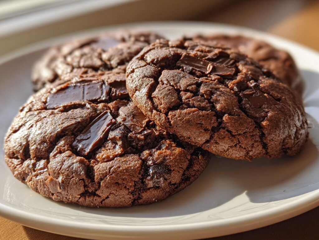 Double Chocolate Chunk Cookies
