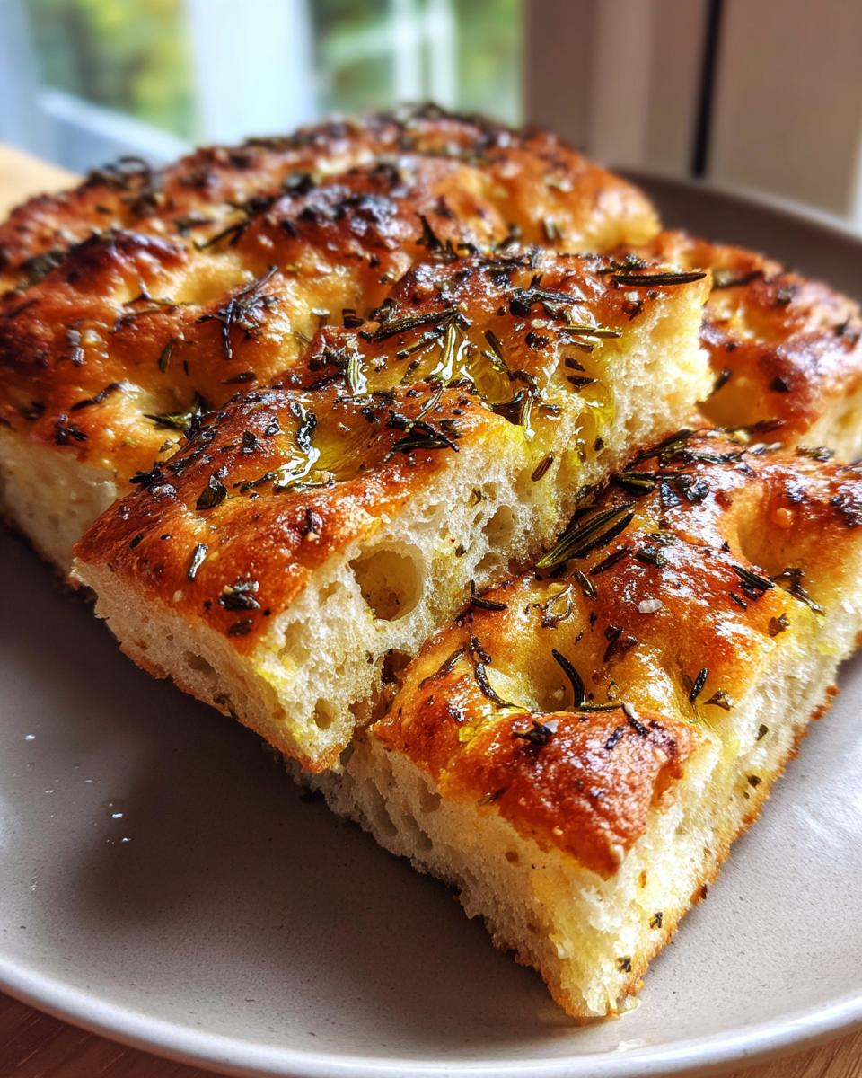 Garlic Herb Focaccia - detail 1