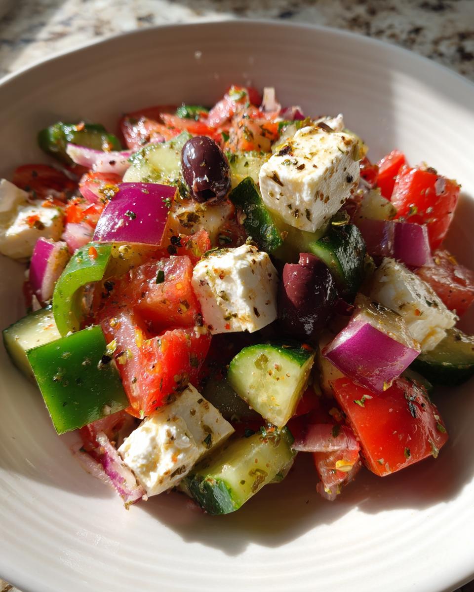Greek Salad with Feta & Olives - detail 1