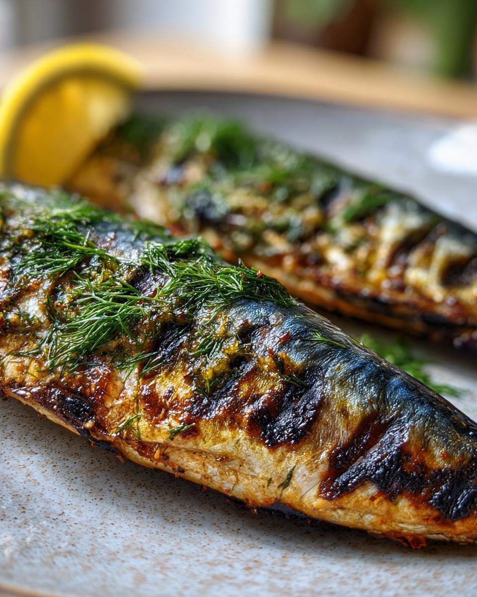 Grilled Mackerel with Lemon & Dill - detail 3
