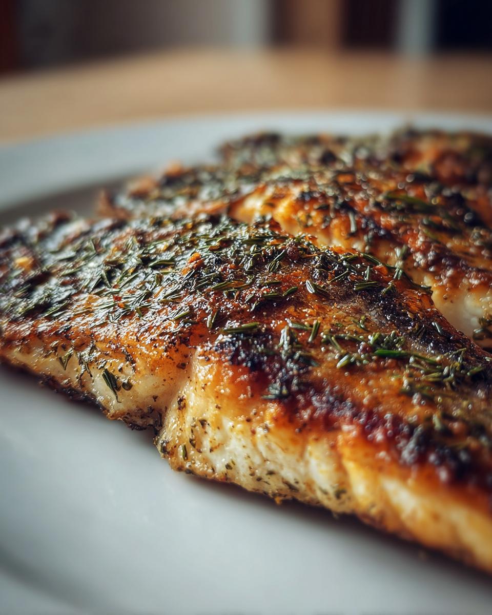 Grilled Pike with Fresh Herbs - detail 1