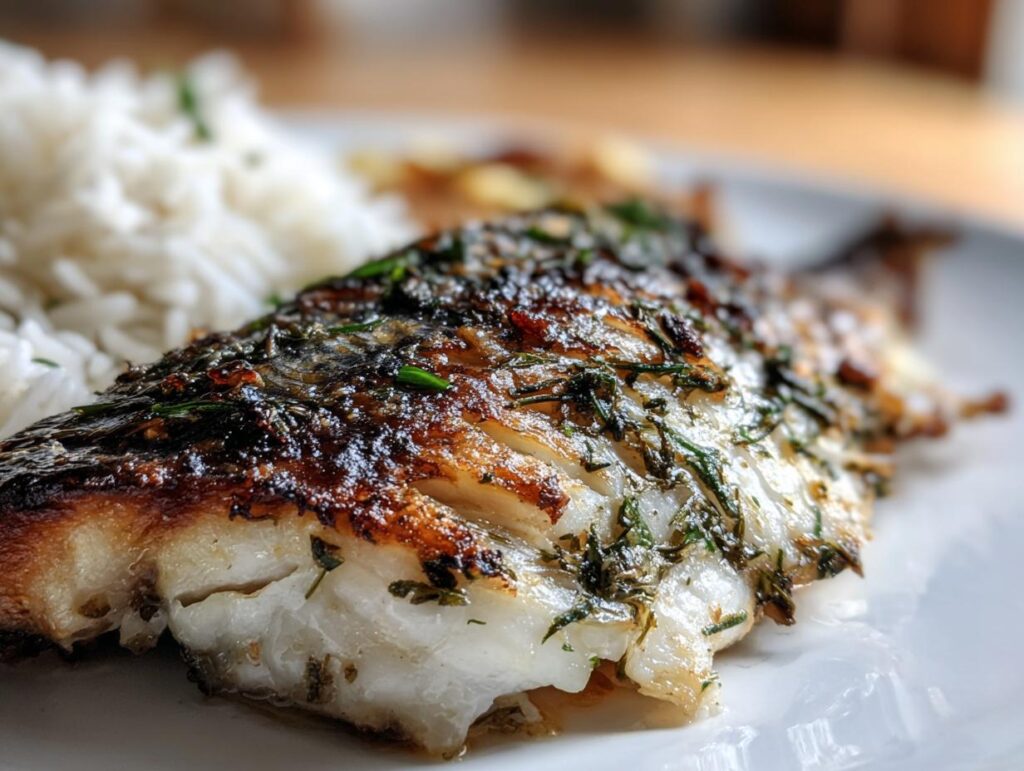 Grilled Pike with Fresh Herbs