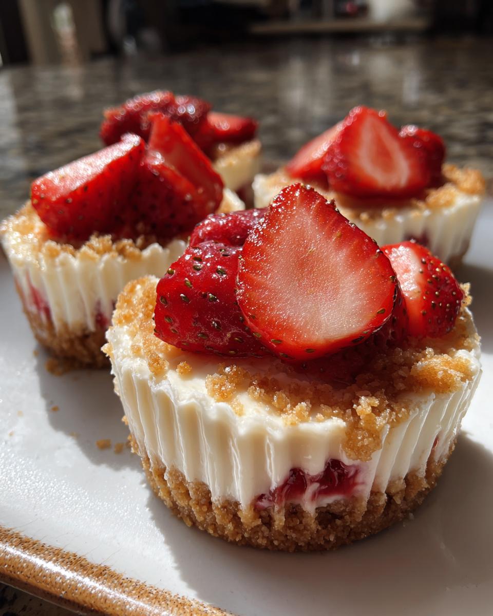 No-Bake Strawberry Cheesecake Cups - detail 1