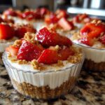 No-Bake Strawberry Cheesecake Cups