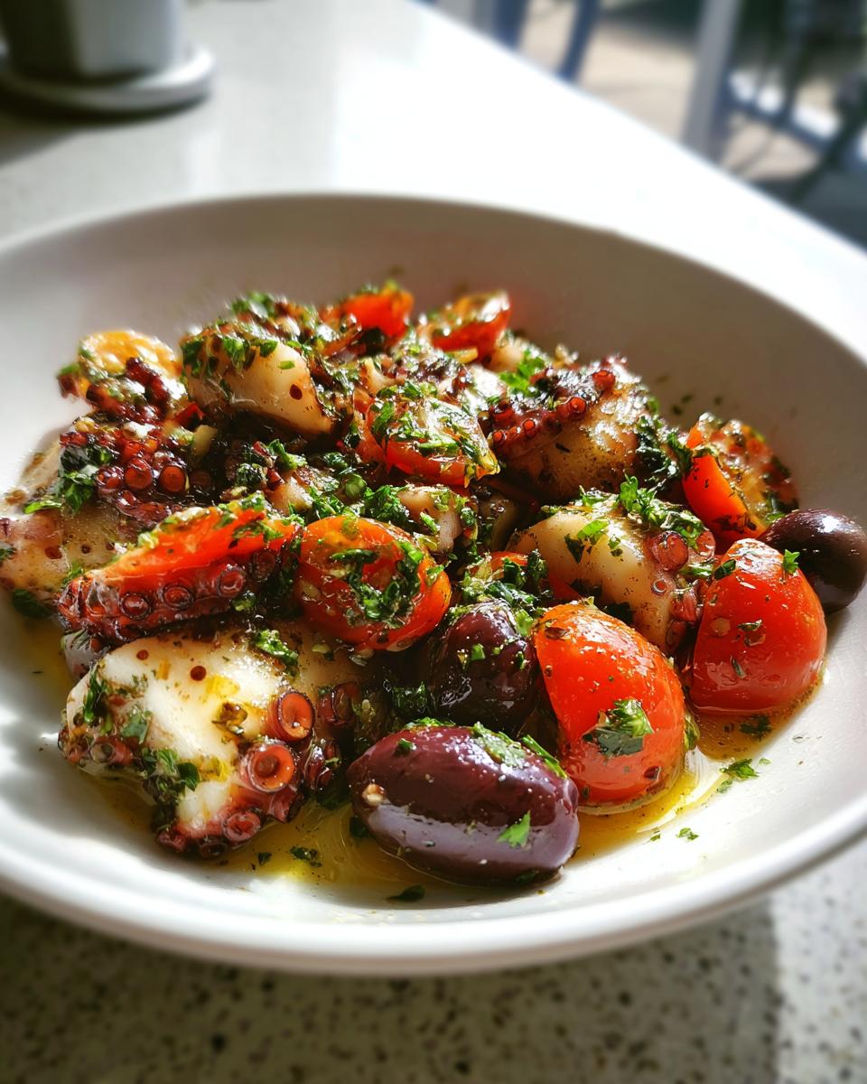 Octopus Salad with Lemon & Parsley - detail 1
