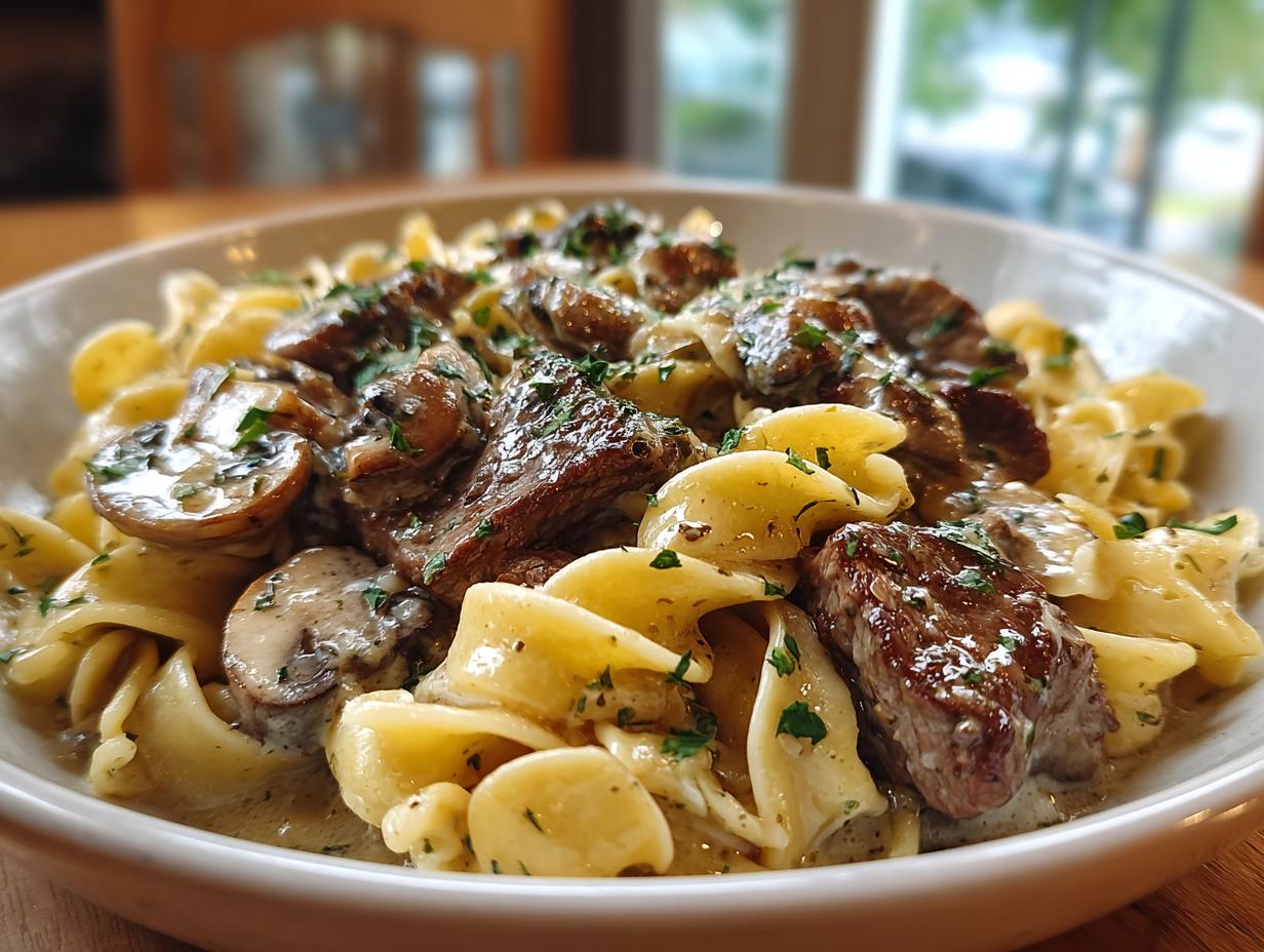 One-Pot Beef Stroganoff