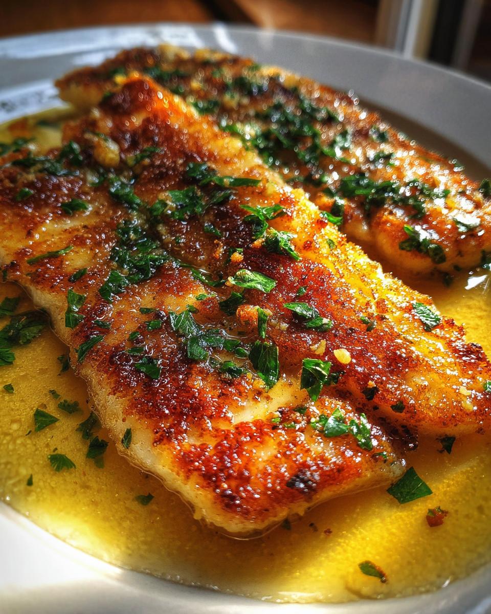 Pan-Fried Pike Fillets with Lemon Butter - detail 1