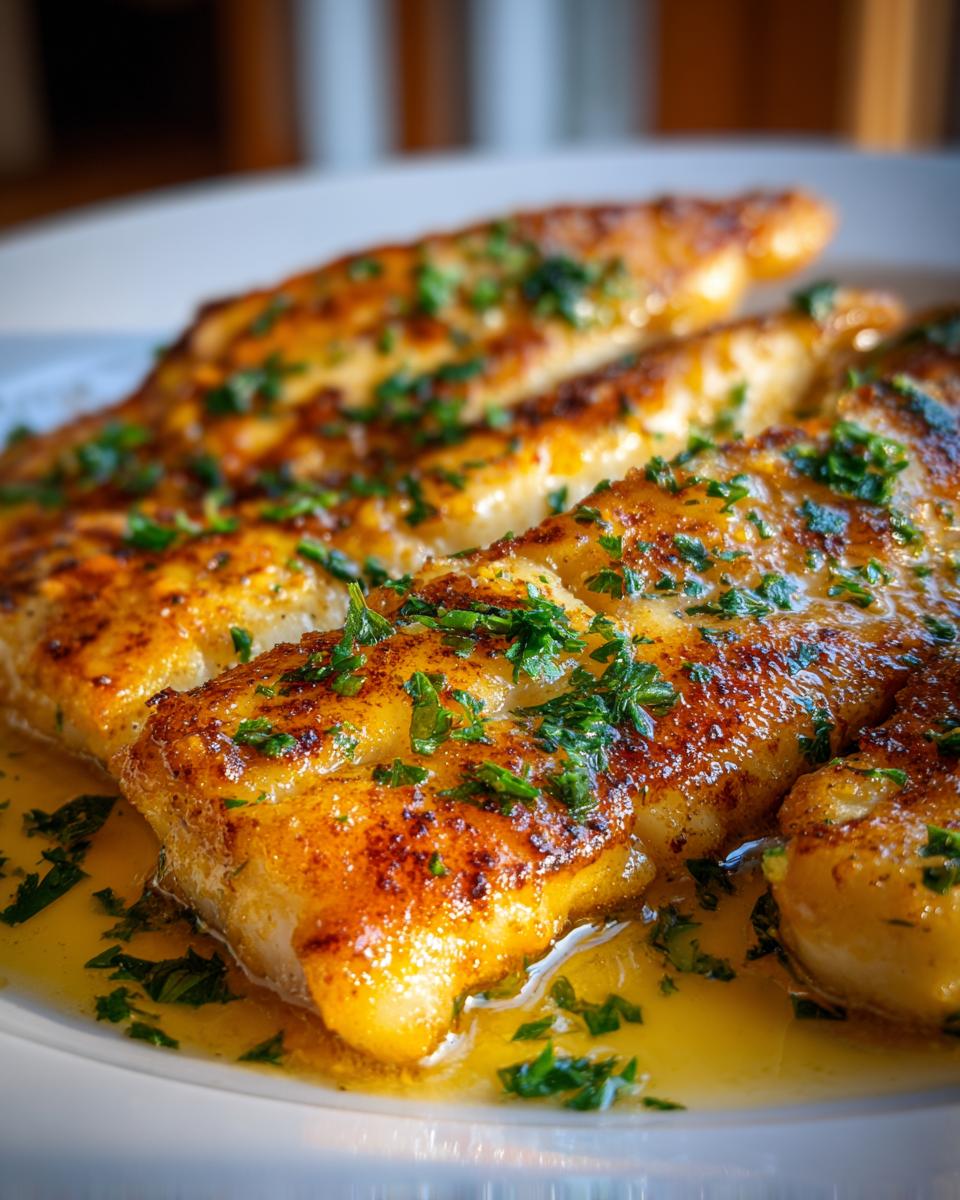 Pan-Fried Pike Fillets with Lemon Butter - detail 2