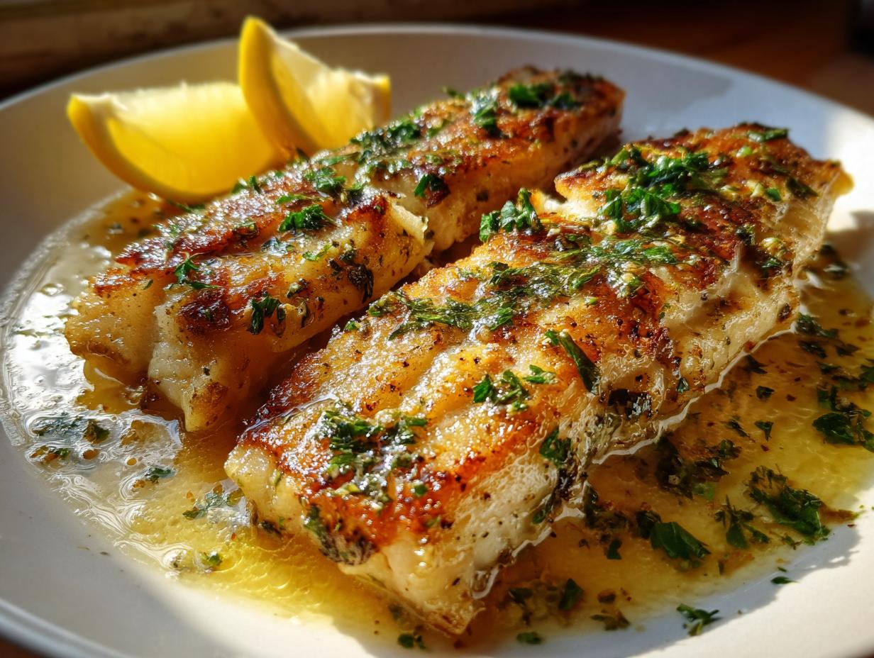 Pan-Fried Pike Fillets with Lemon Butter