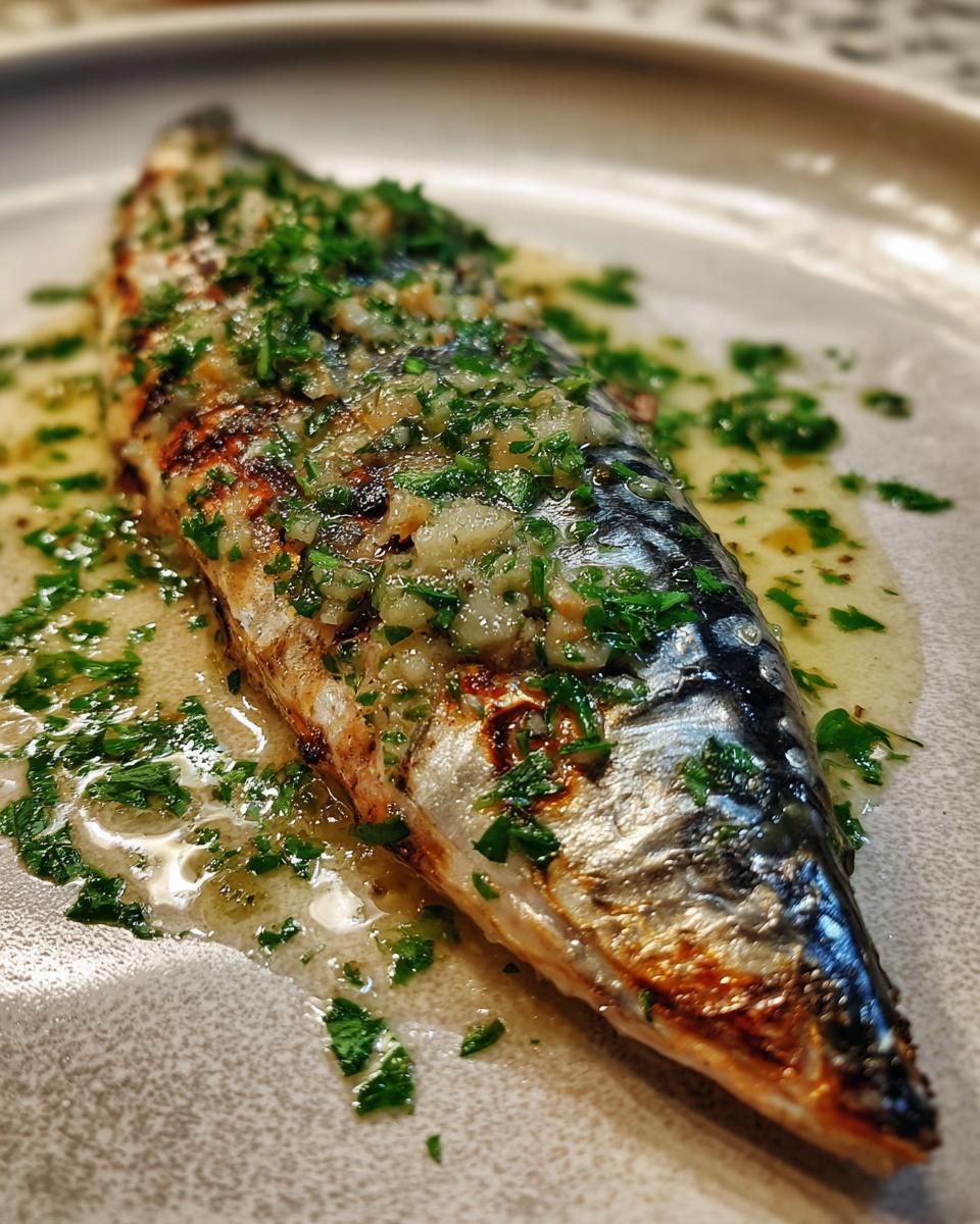 Pan-Seared Mackerel with Garlic Butter - detail 2