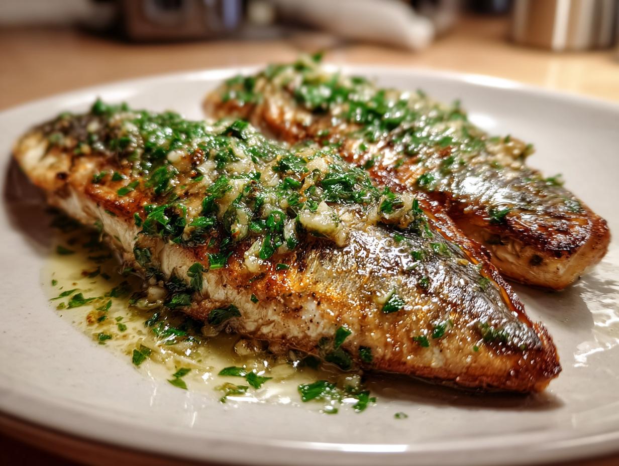 Pan-Seared Mackerel with Garlic Butter