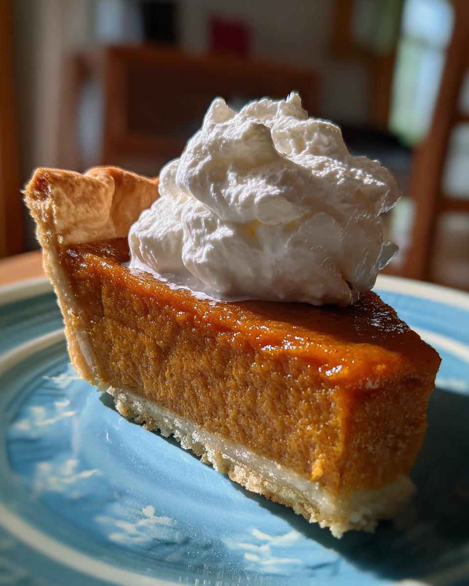 Pumpkin Pie with Whipped Cream - detail 1