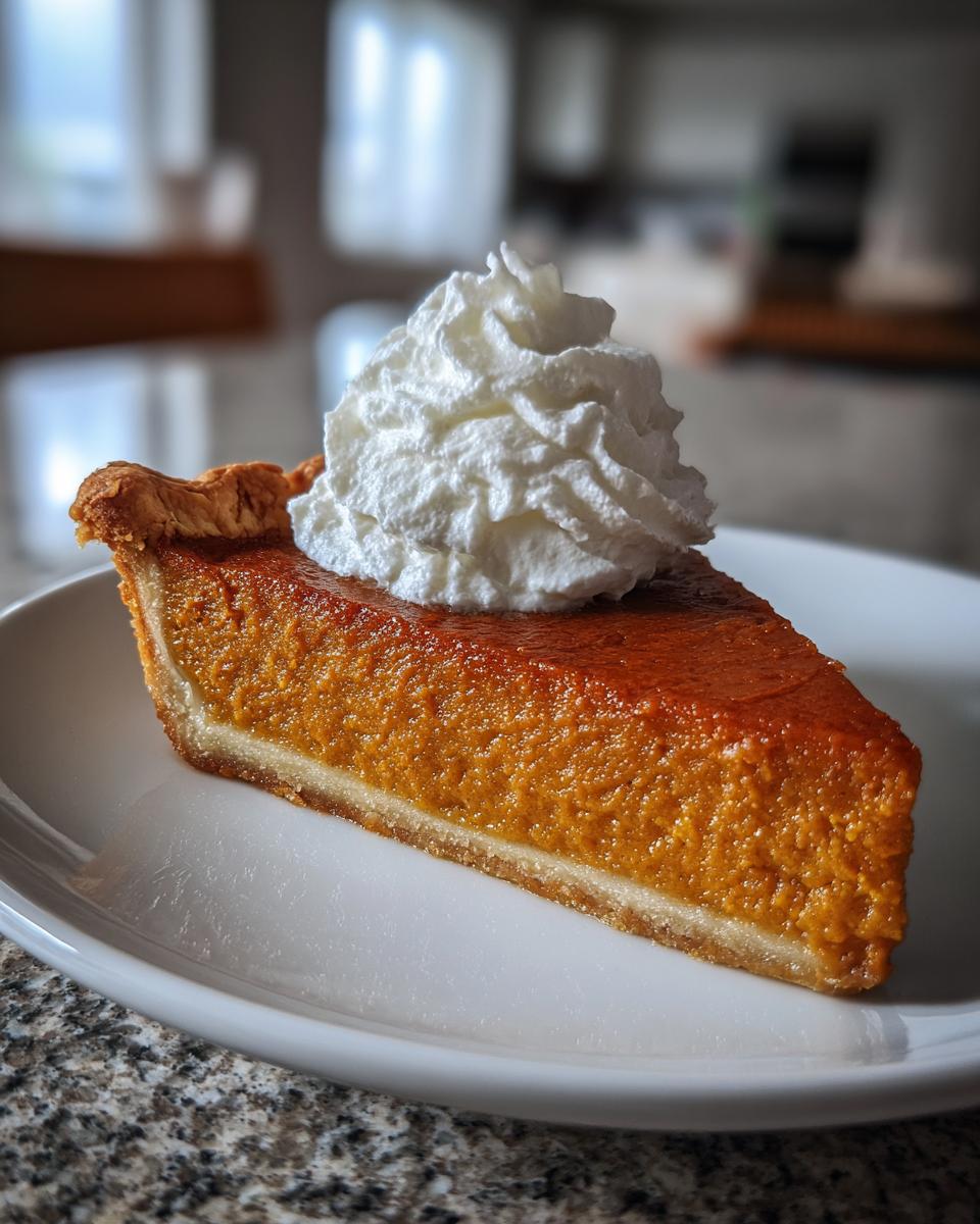 Pumpkin Pie with Whipped Cream - detail 2