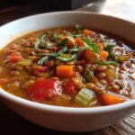 Spicy Lentil & Vegetable Soup
