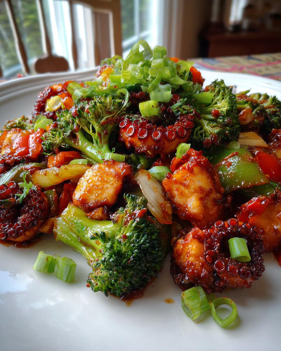Spicy Octopus Stir-Fry - detail 1