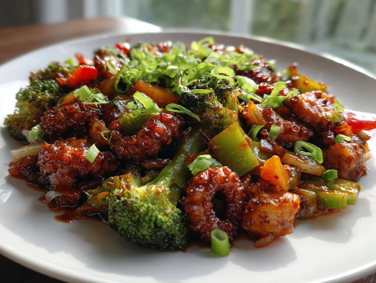 Spicy Octopus Stir-Fry