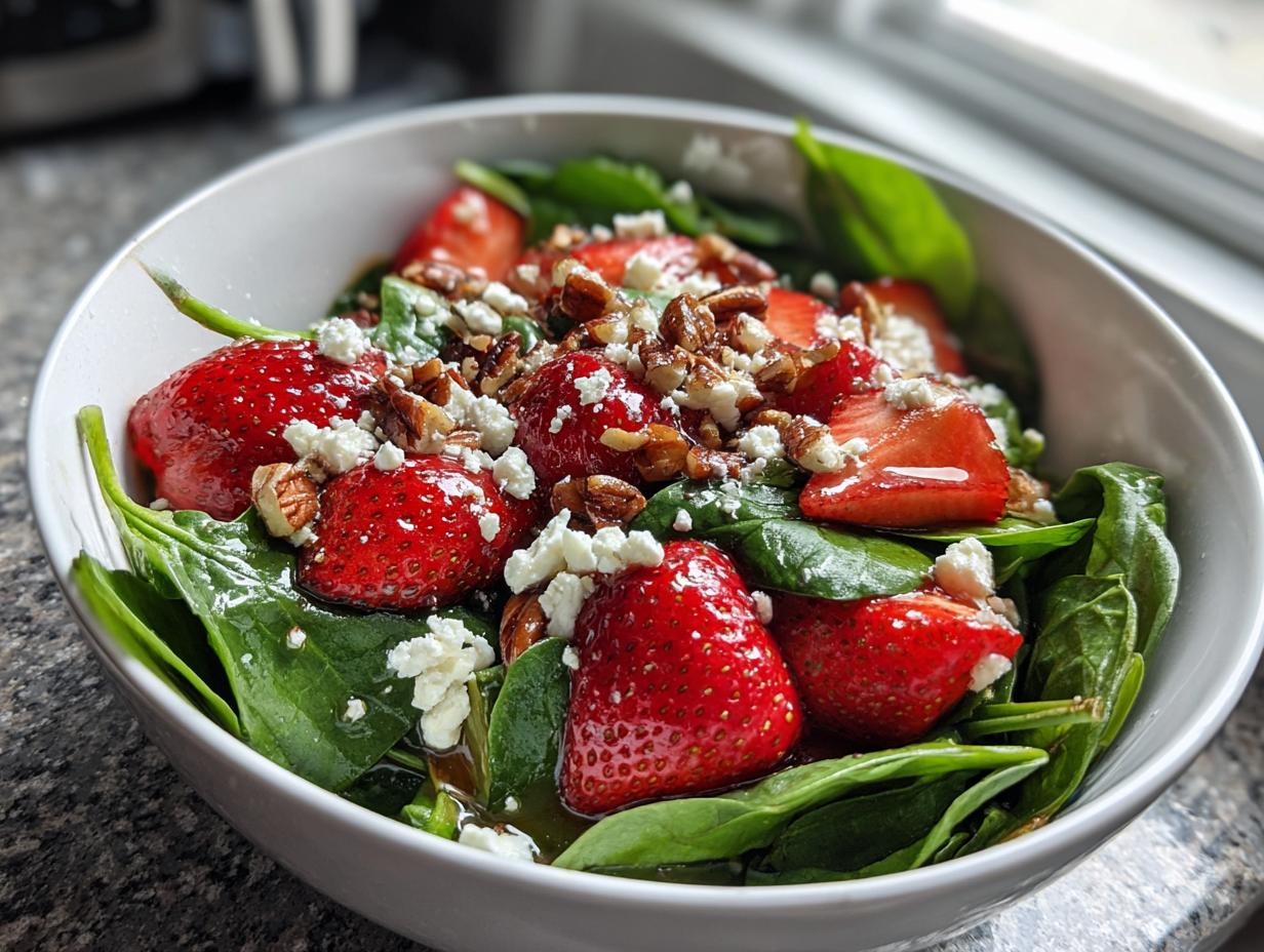 Strawberry Spinach Salad