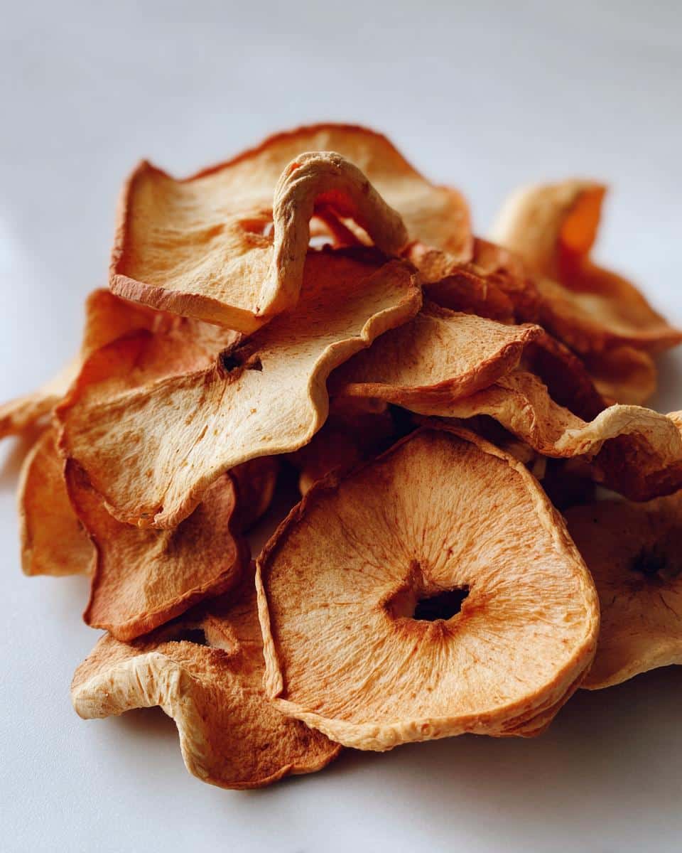 dehydrated apples - detail 1