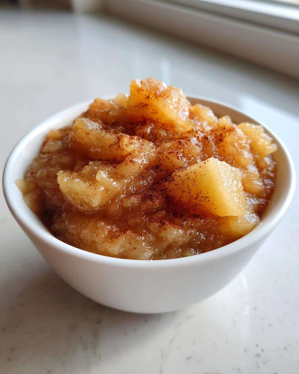 homemade applesauce - detail 1