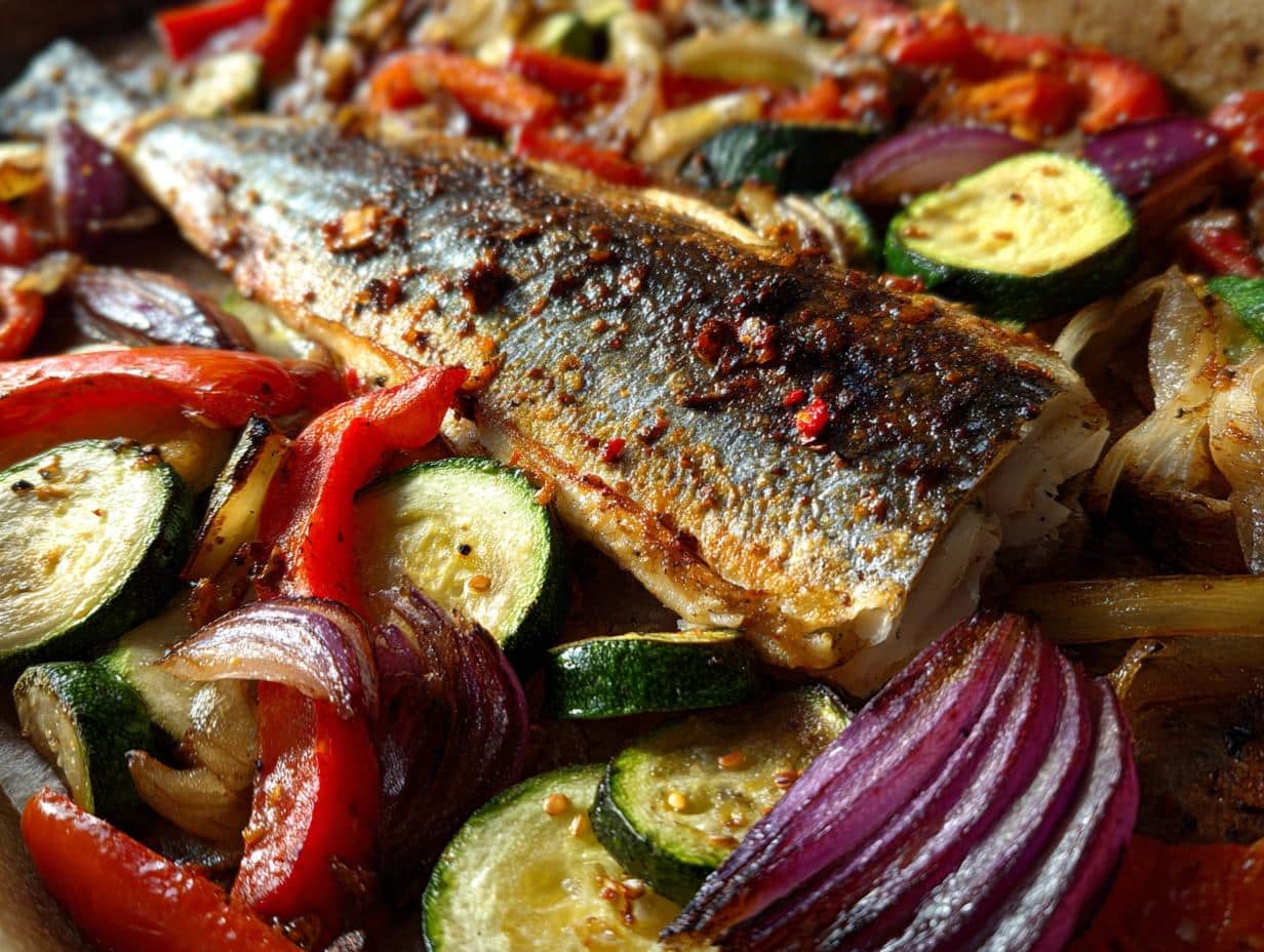 Delicious and Easy Sheet Pan Mackerel with Veggies