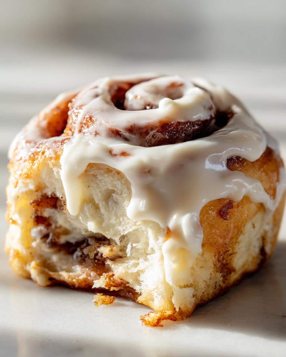 Homemade Cinnamon Rolls with Cream Cheese Glaze - detail 1