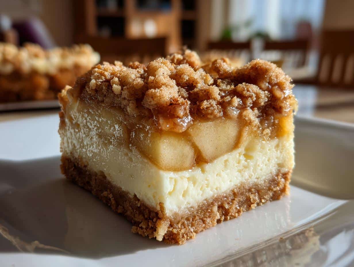 apple cheesecake bars