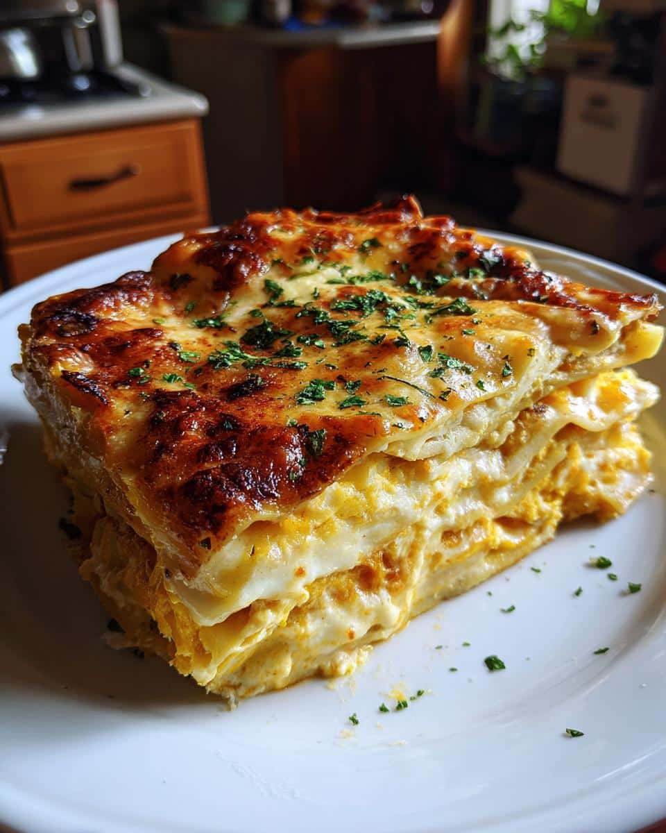 butternut squash lasagna - detail 1
