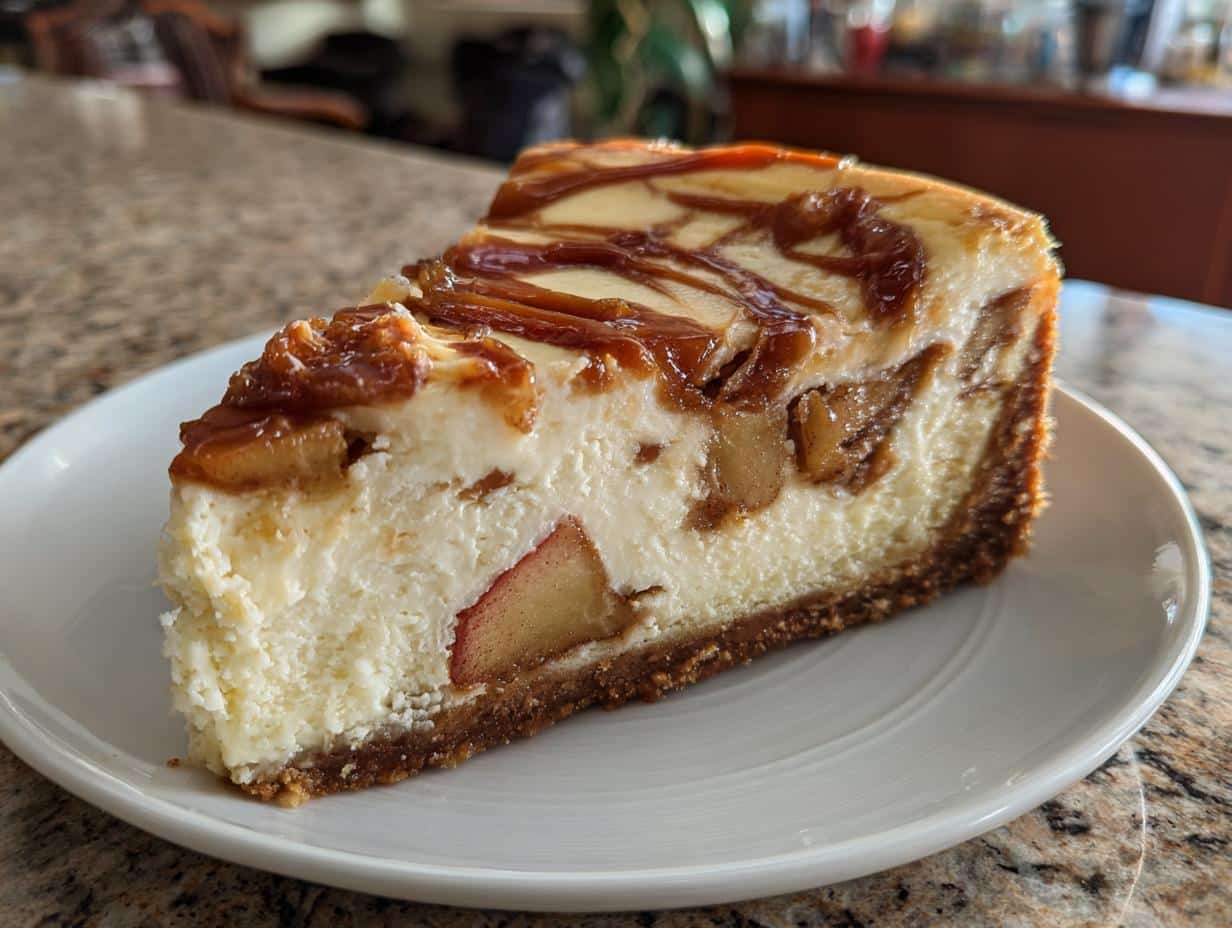 caramel apple cheesecake