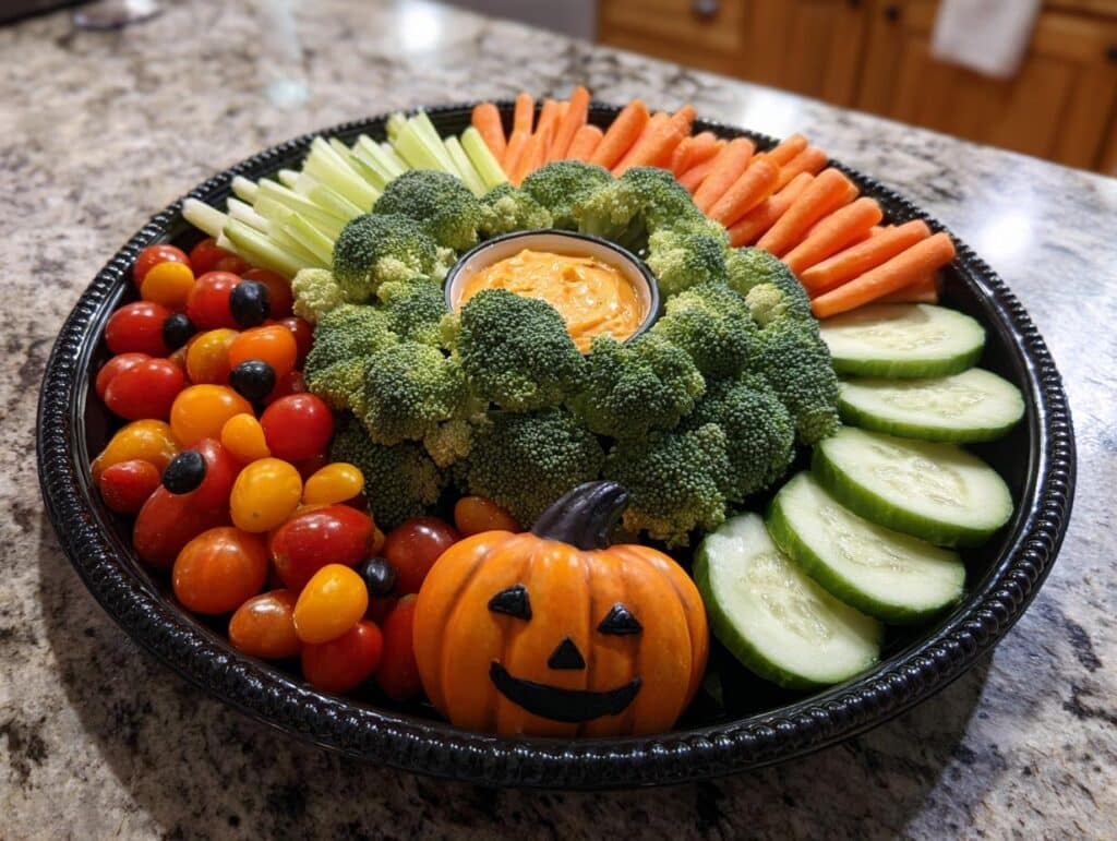 halloween veggie tray