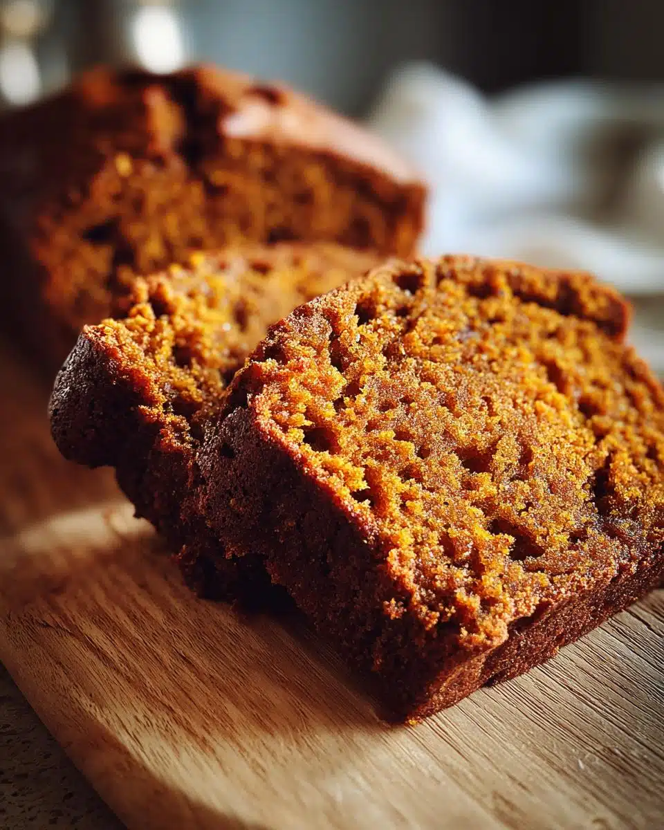 healthy pumpkin bread - detail 1