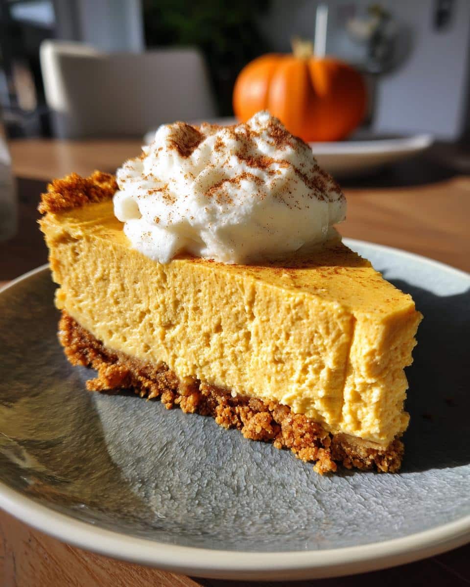 no bake pumpkin cheesecake - detail 1