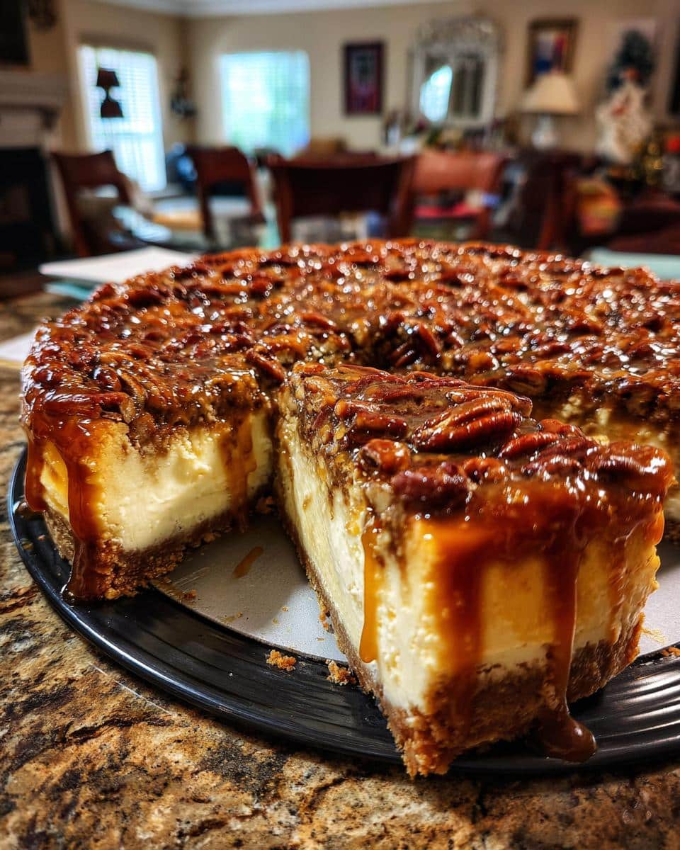 pecan pie cheesecake recipe - detail 1