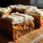 pumpkin bars with cream cheese frosting