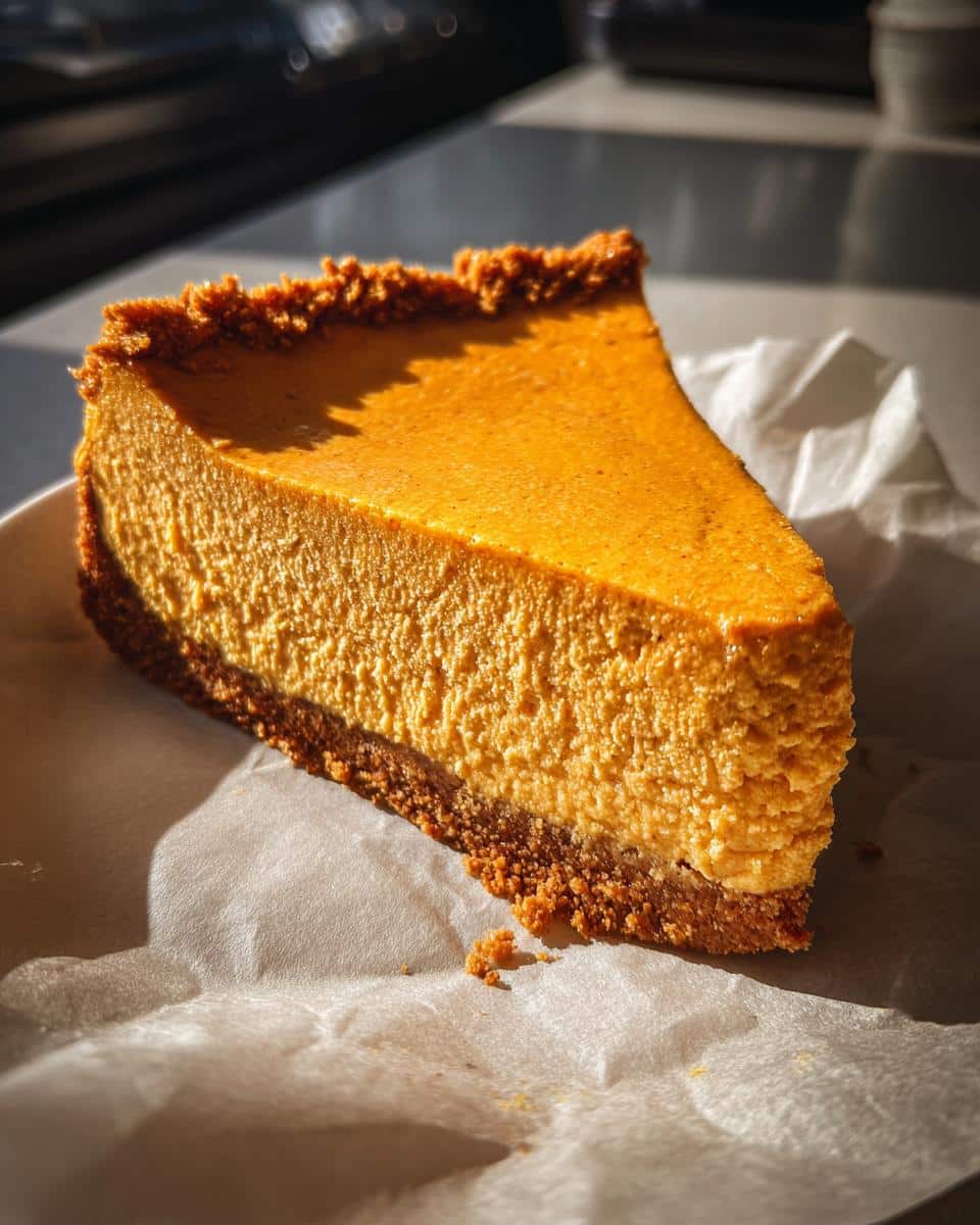 pumpkin cheesecake - detail 1