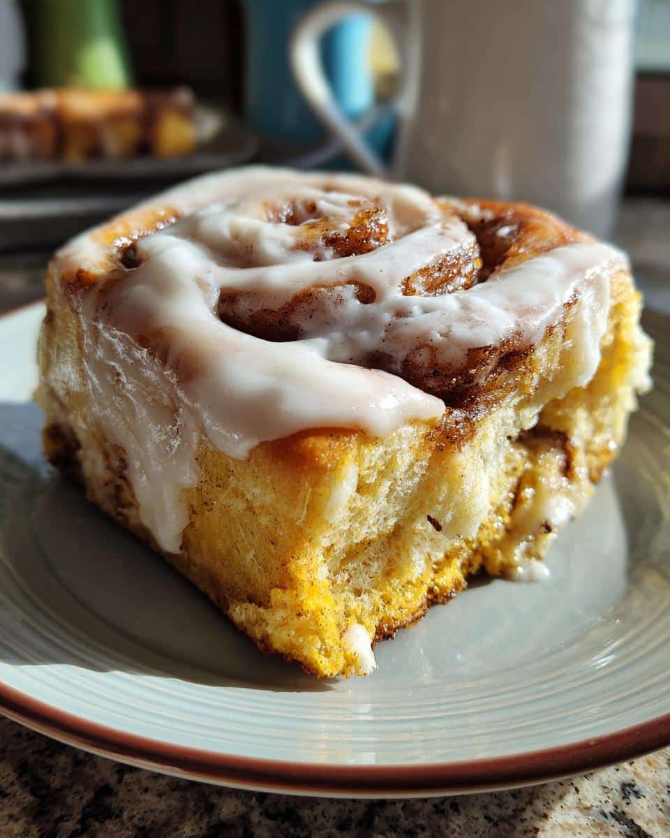 pumpkin cinnamon rolls - detail 1