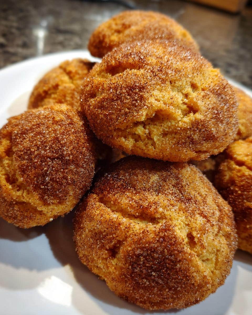 pumpkin snickerdoodle cookies - detail 1