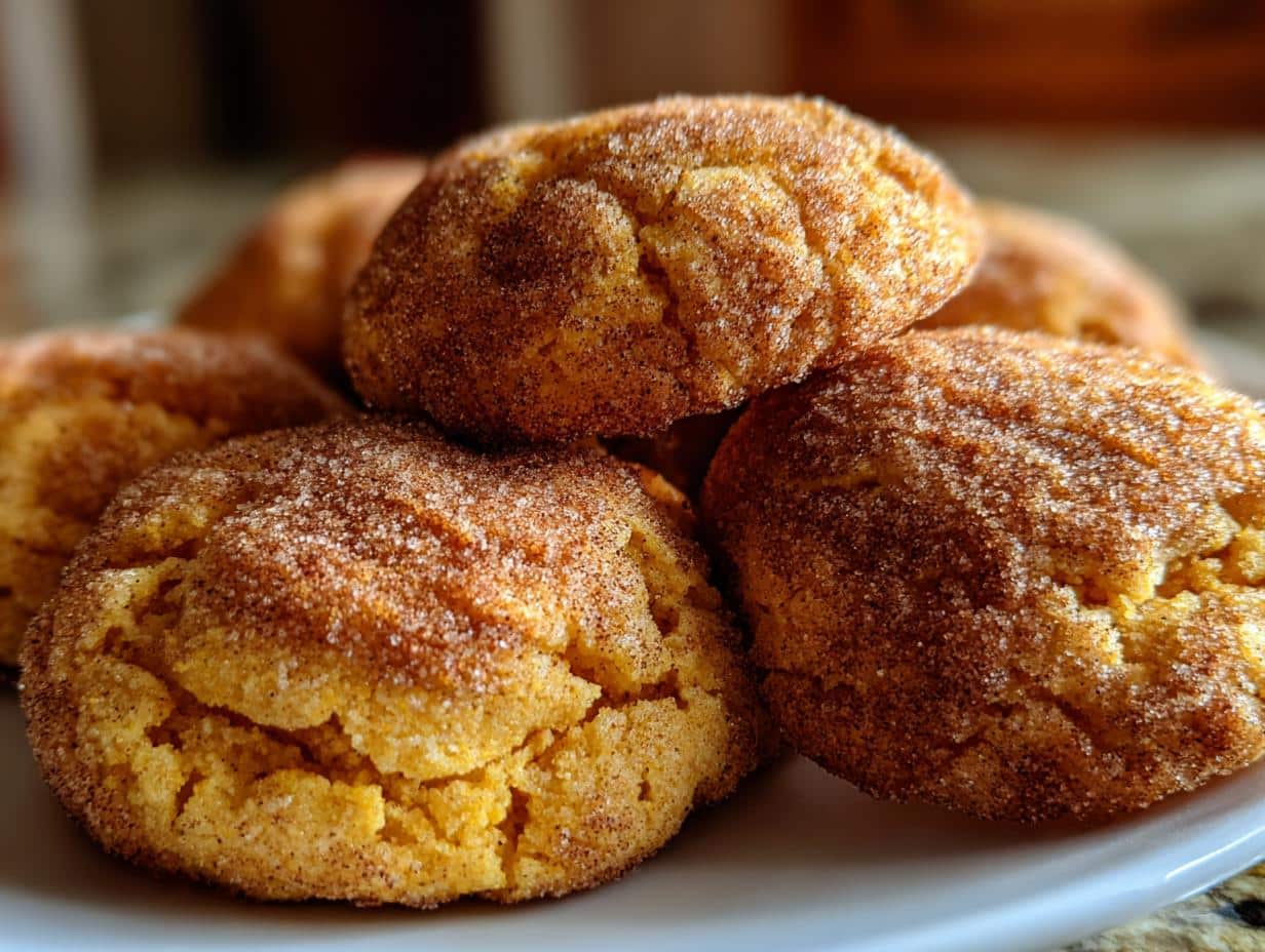 pumpkin snickerdoodle cookies