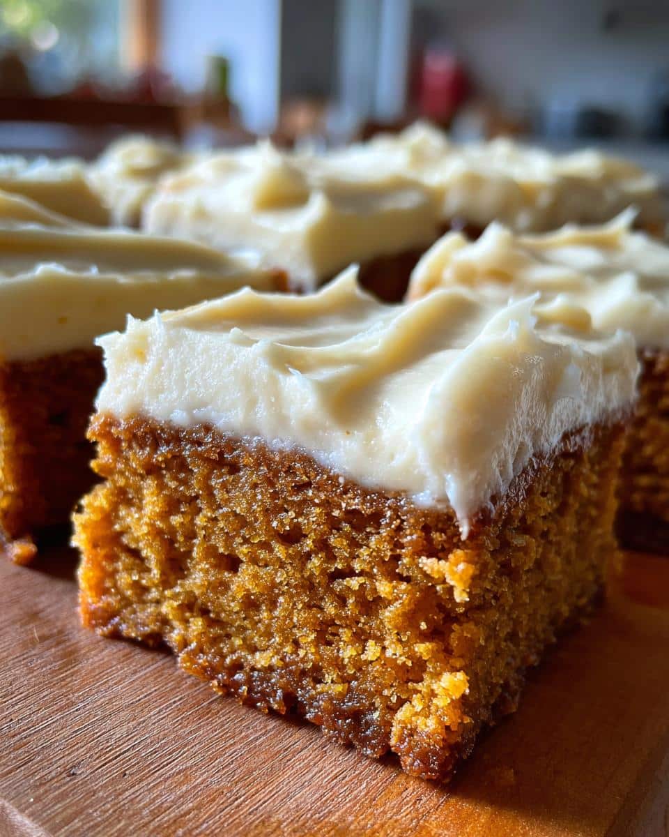 Dreamy pumpkin bars - detail 1