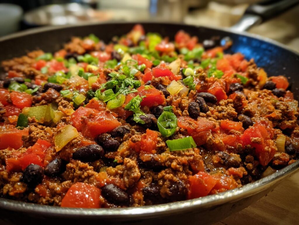 Healthy 20 Minute Ground Beef Skillet