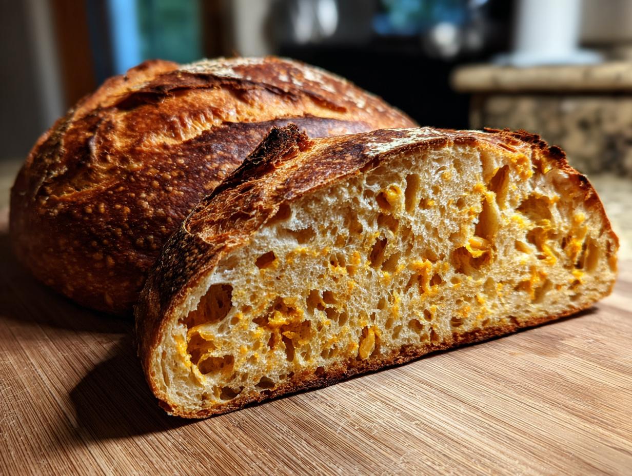 Pumpkin sourdough bread