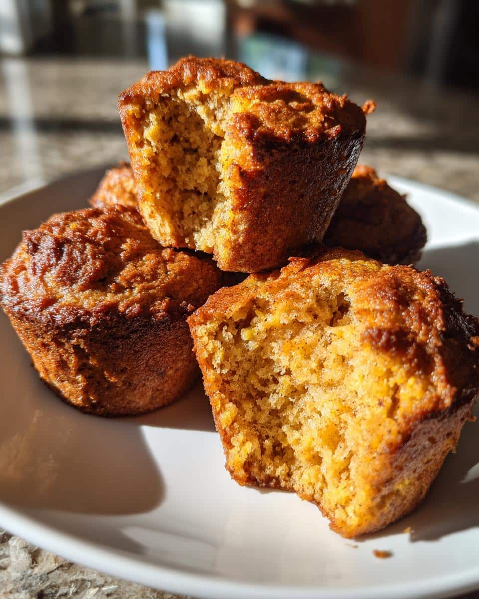 Pumpkin sourdough muffins - detail 1