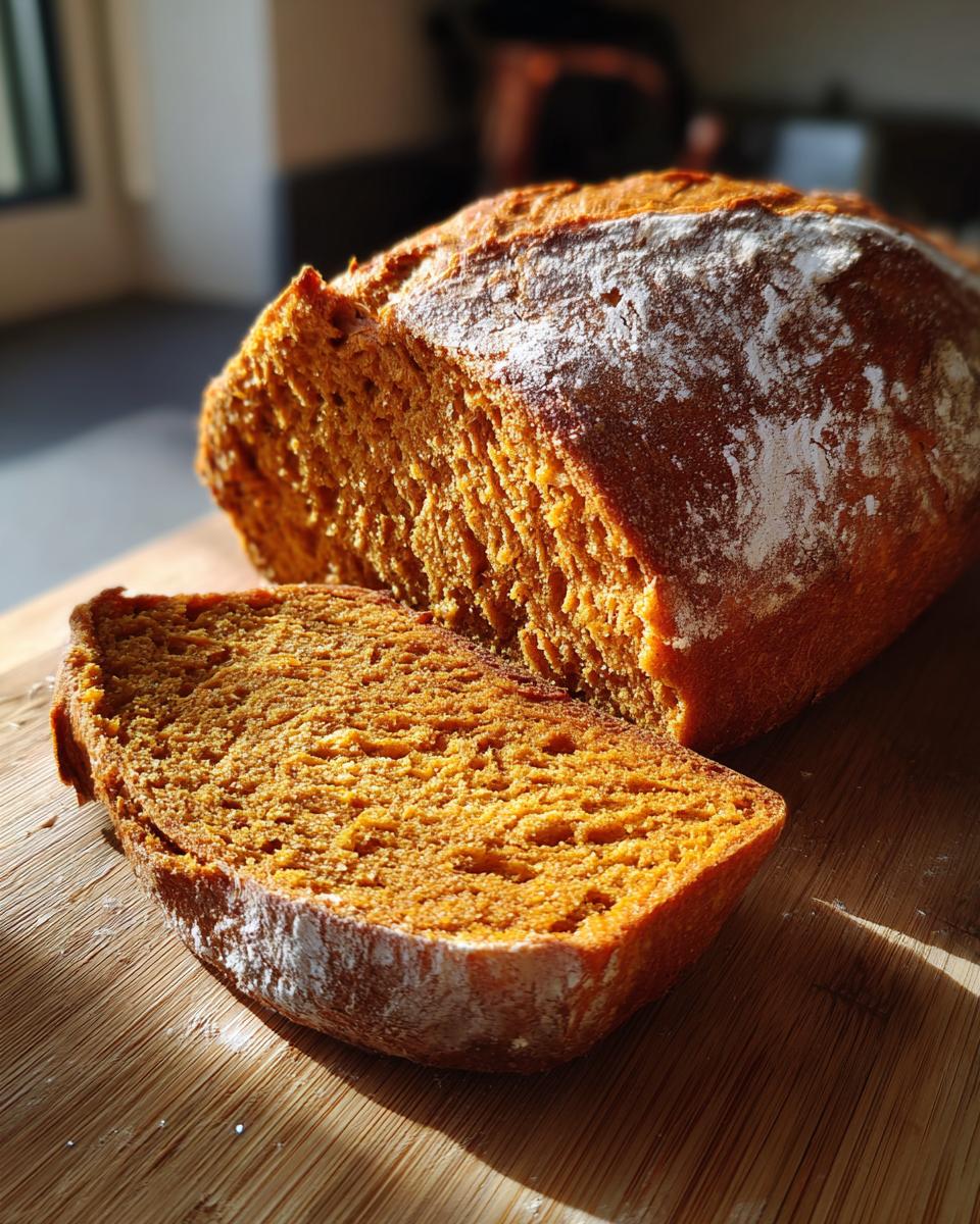 Sourdough pumpkin loaf - detail 1