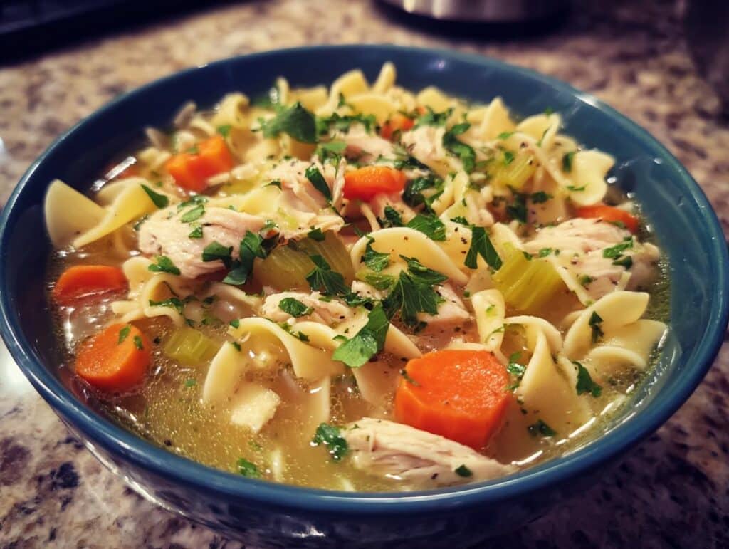 creamy chicken noodle soup