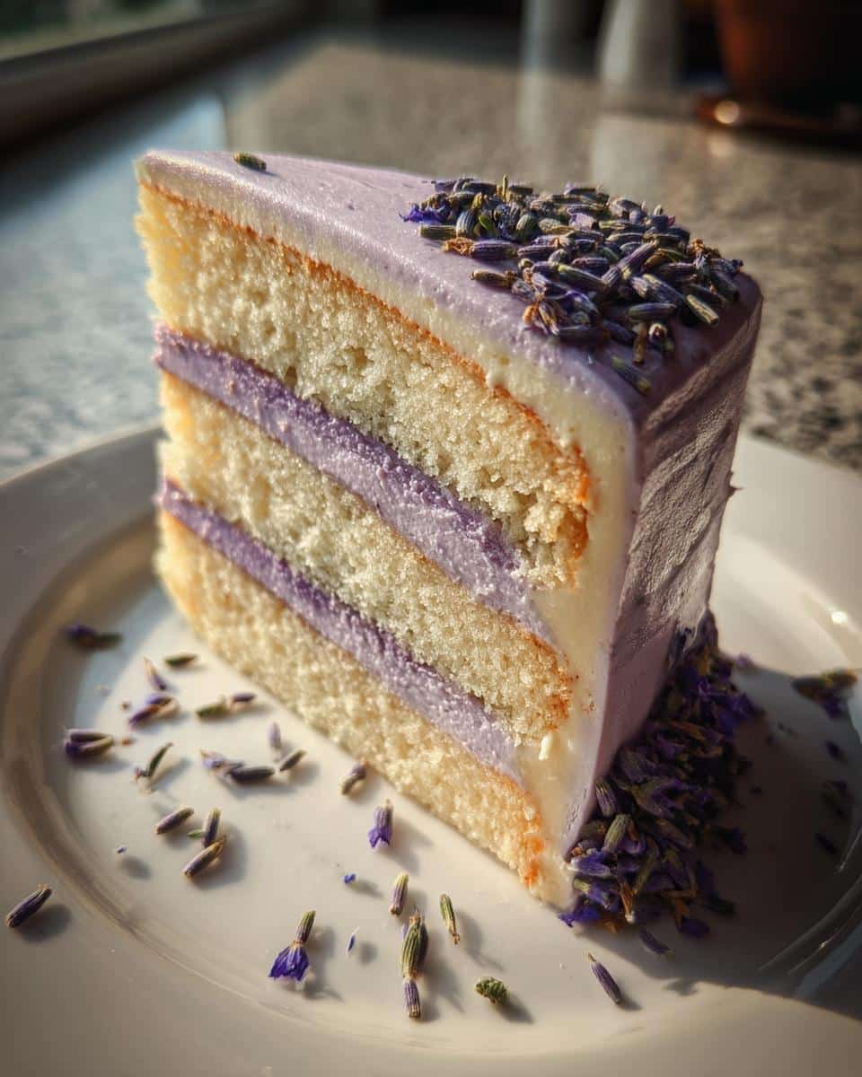 lavender cake - detail 1