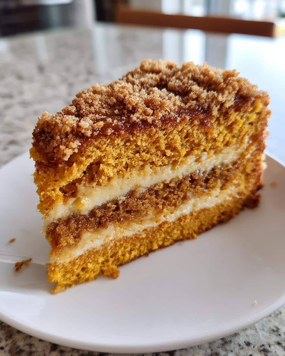 pumpkin coffee cake - detail 1